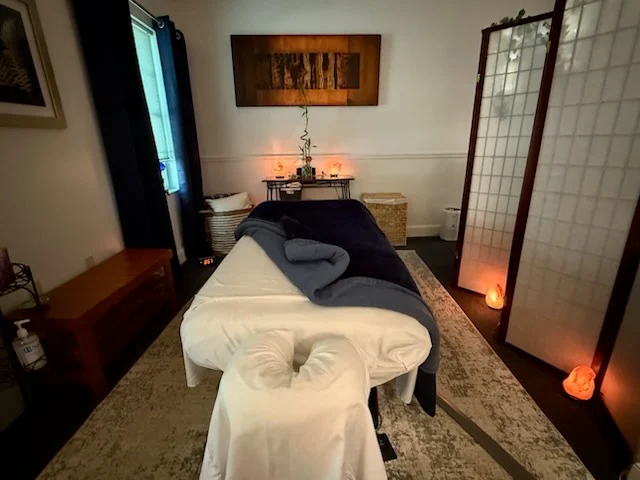 Treatment room at Healing Hands of Westford in Westford, MA — Oncology Massage